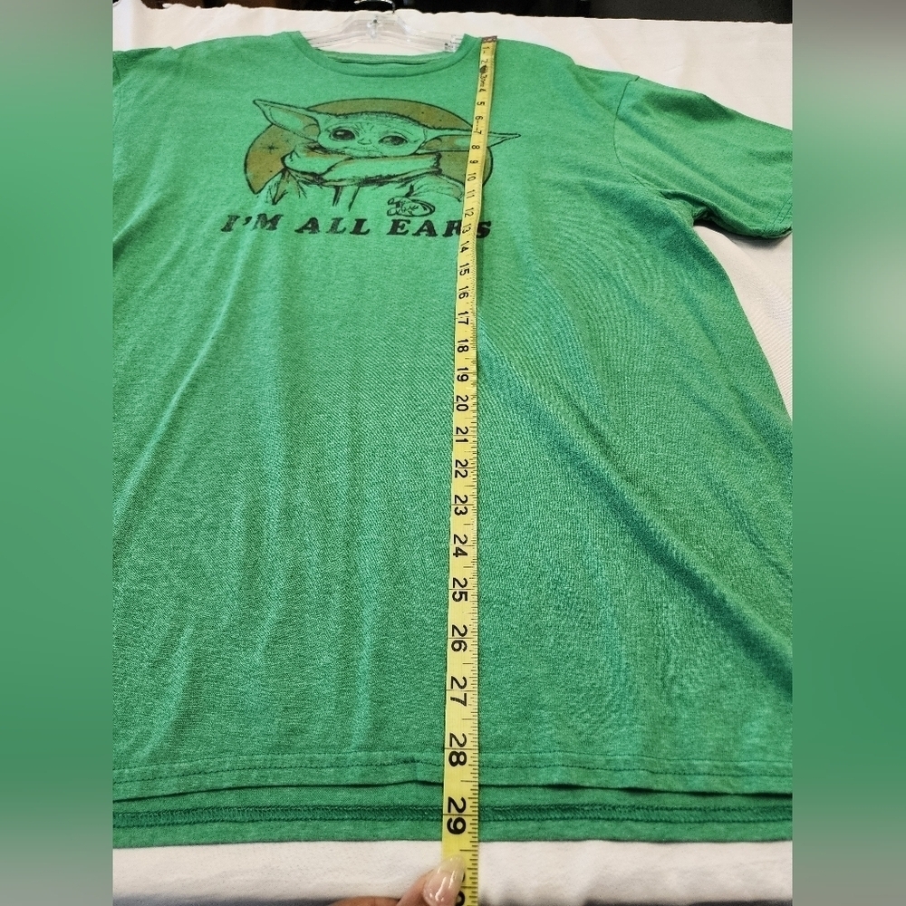 Star Wars Yoda Graphic T Shirt Green “I’m All Ears” Short Sleeve XL - Picture 7 of 7